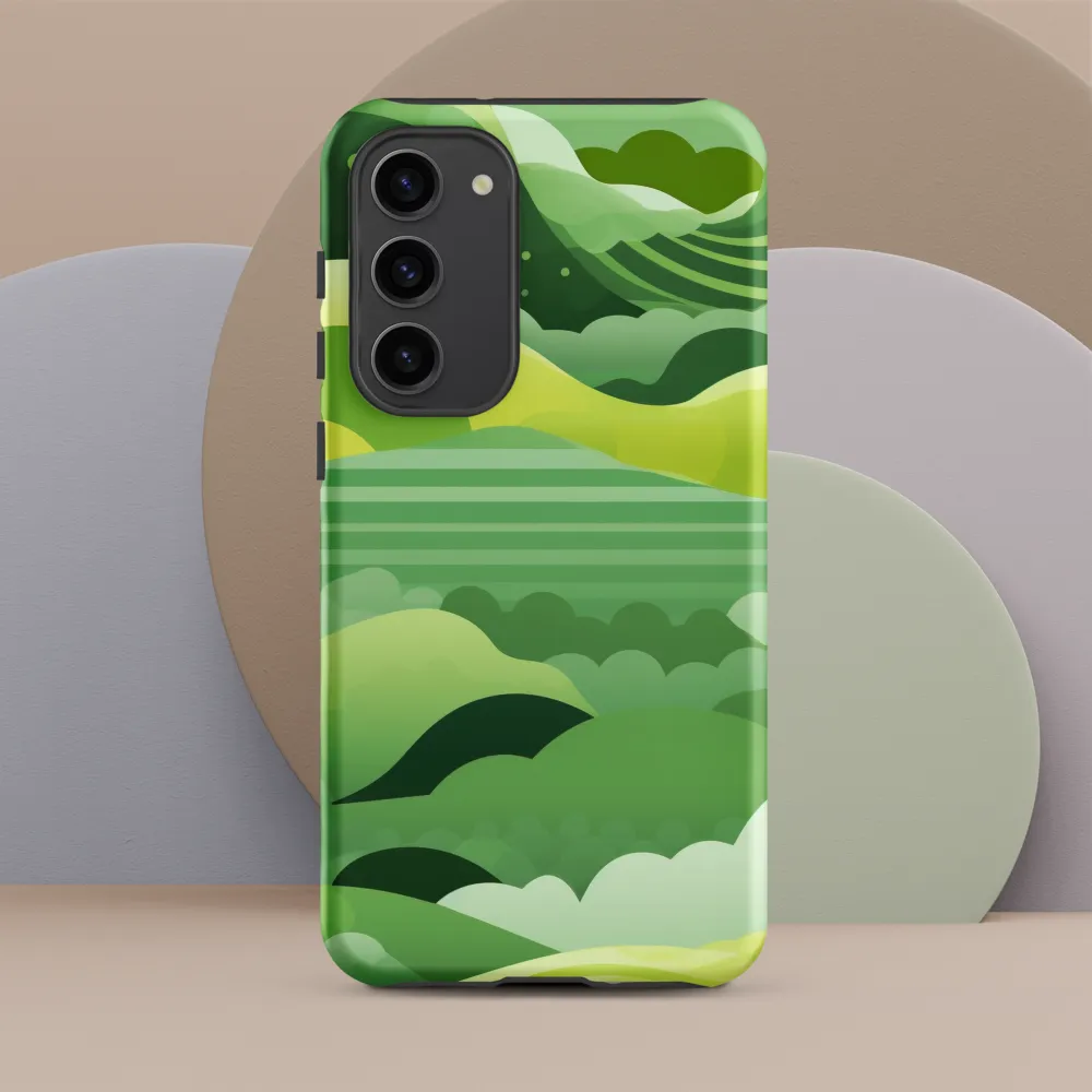 Tranquility in Green Waves