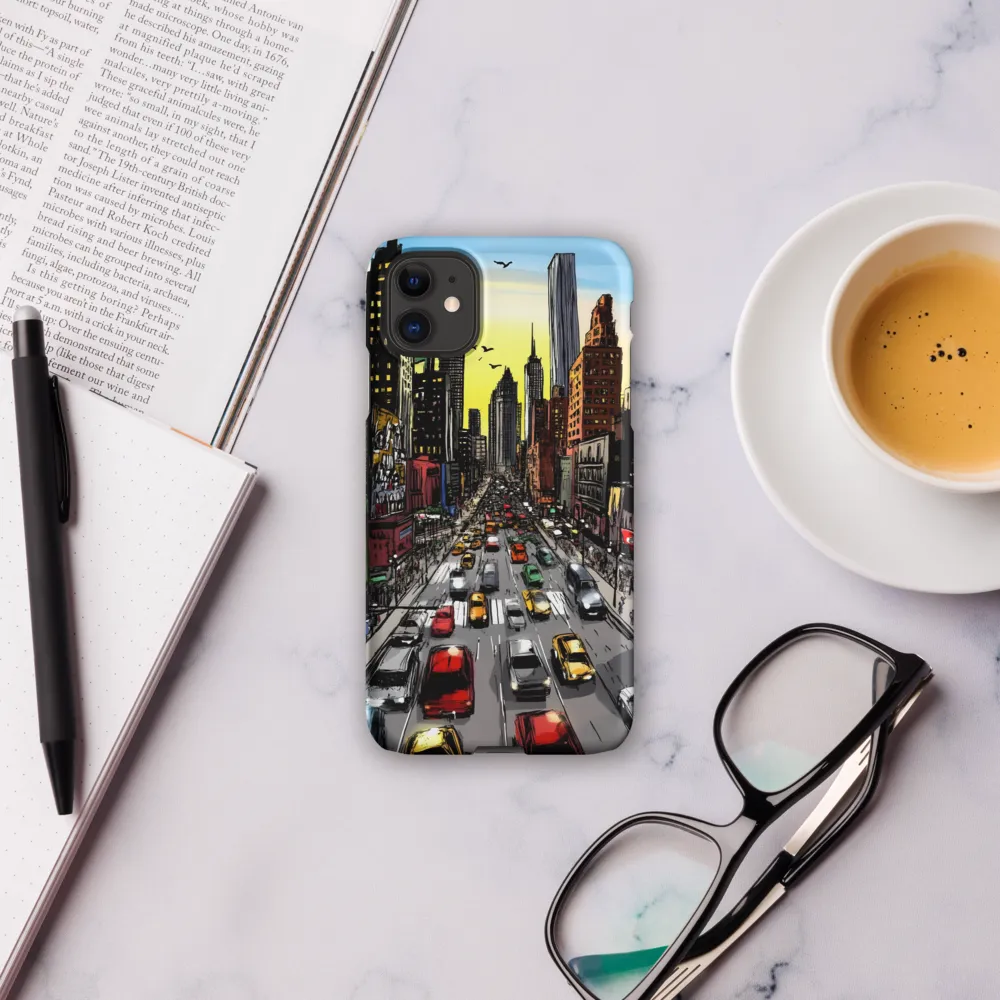 City Pulse at Dusk | Phone Case |  11 | Snap Case | Matte