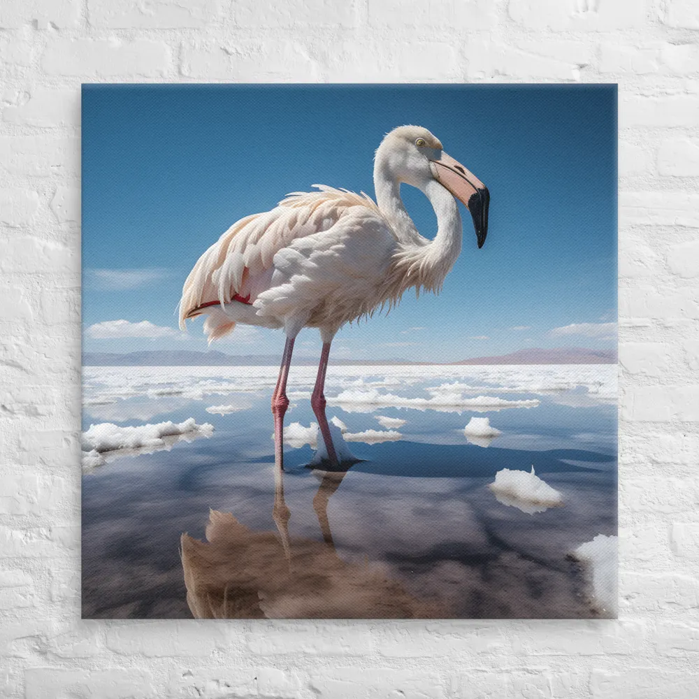Graceful Solitude of a Flamingo