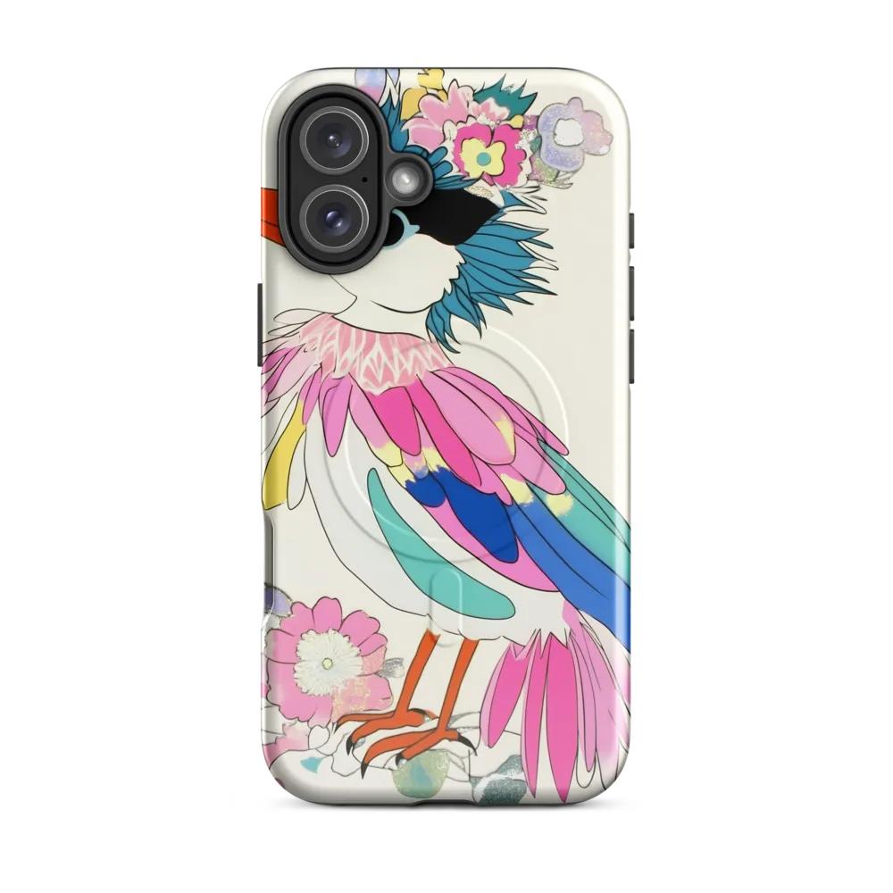 Whimsical Feathers | Phone Case |  16 Plus | MagSafe® Tough Case | Glossy