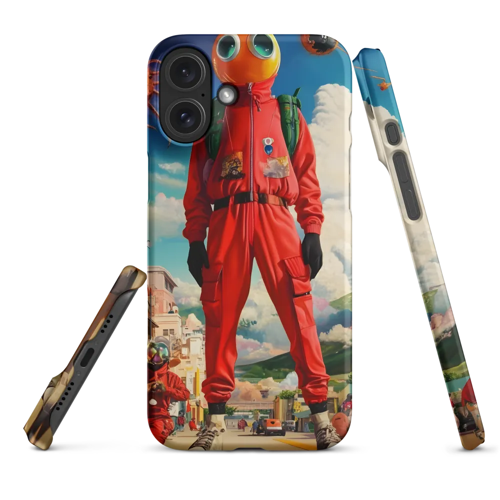 Traveler with Orange Helmet