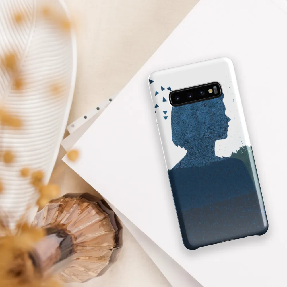 Blue Contemplation | Phone Case |  S10 Plus | Snap Case | Glossy