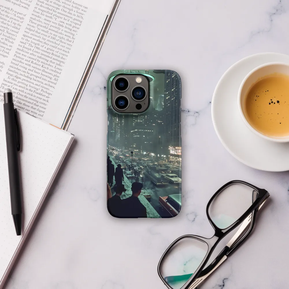 Mysterious Encounters in a Neon City | Phone Case |  13 Pro | Snap Case | Matte