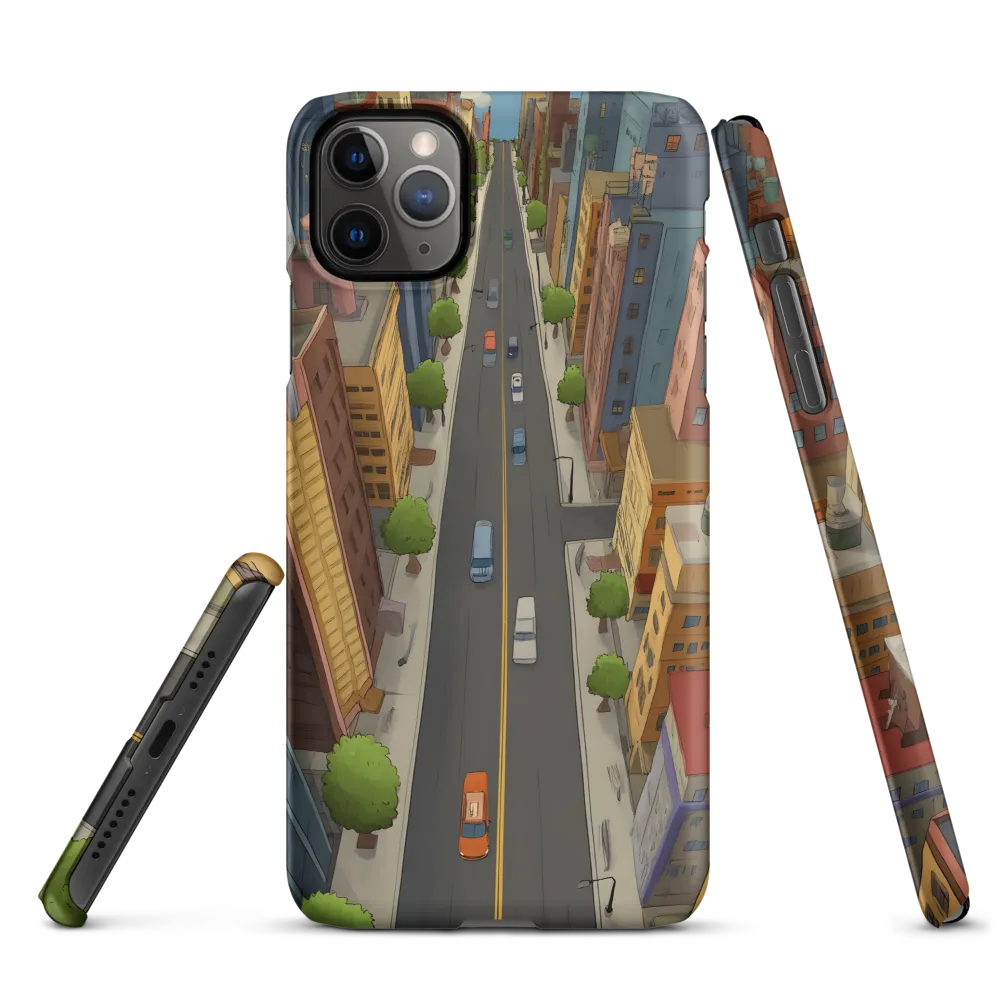 Aerial Whimsy: A Colorful Cityscape