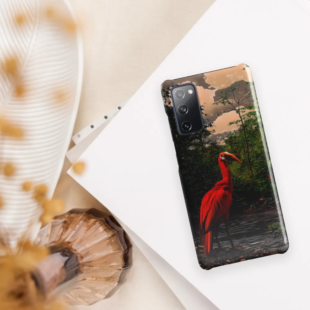 Enigmatic Elegance: The Scarlet Observer