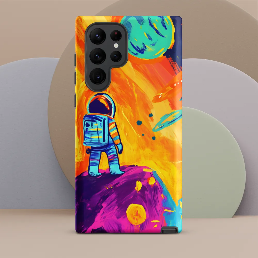 Celestial Dreams: The Astronaut's Journey | Phone Case |  S22 Ultra | Tough Case | Matte