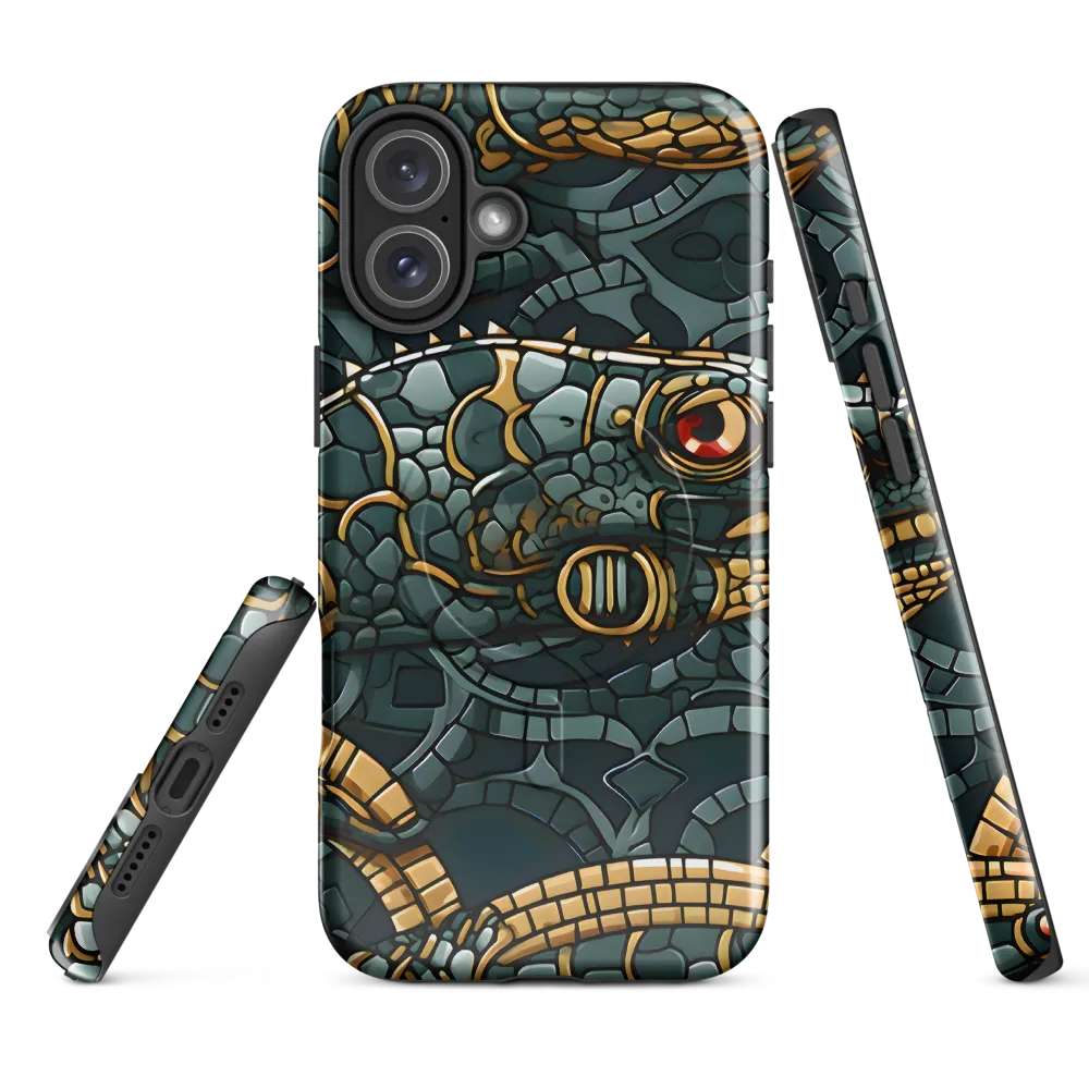 Lizards of Abstraction | Phone Case |  16 Plus | MagSafe® Tough Case | Glossy