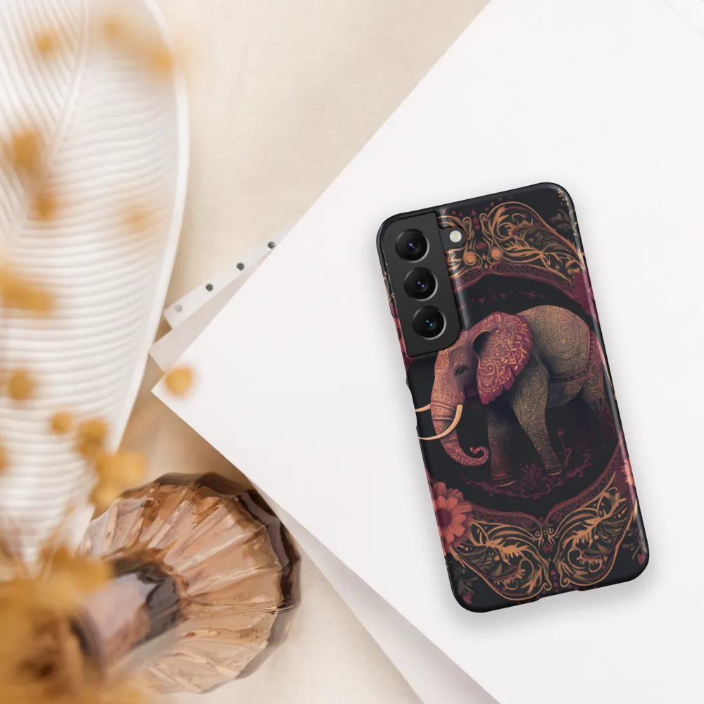 Regal Reverie: The Ornate Elephant | Phone Case |  S22 | Snap Case | Matte