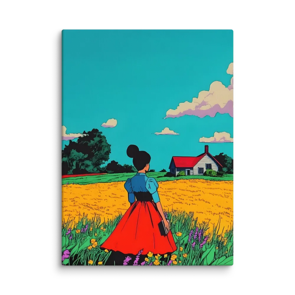 Whispers of a Sunlit Meadow | Canvas | 40″×55″