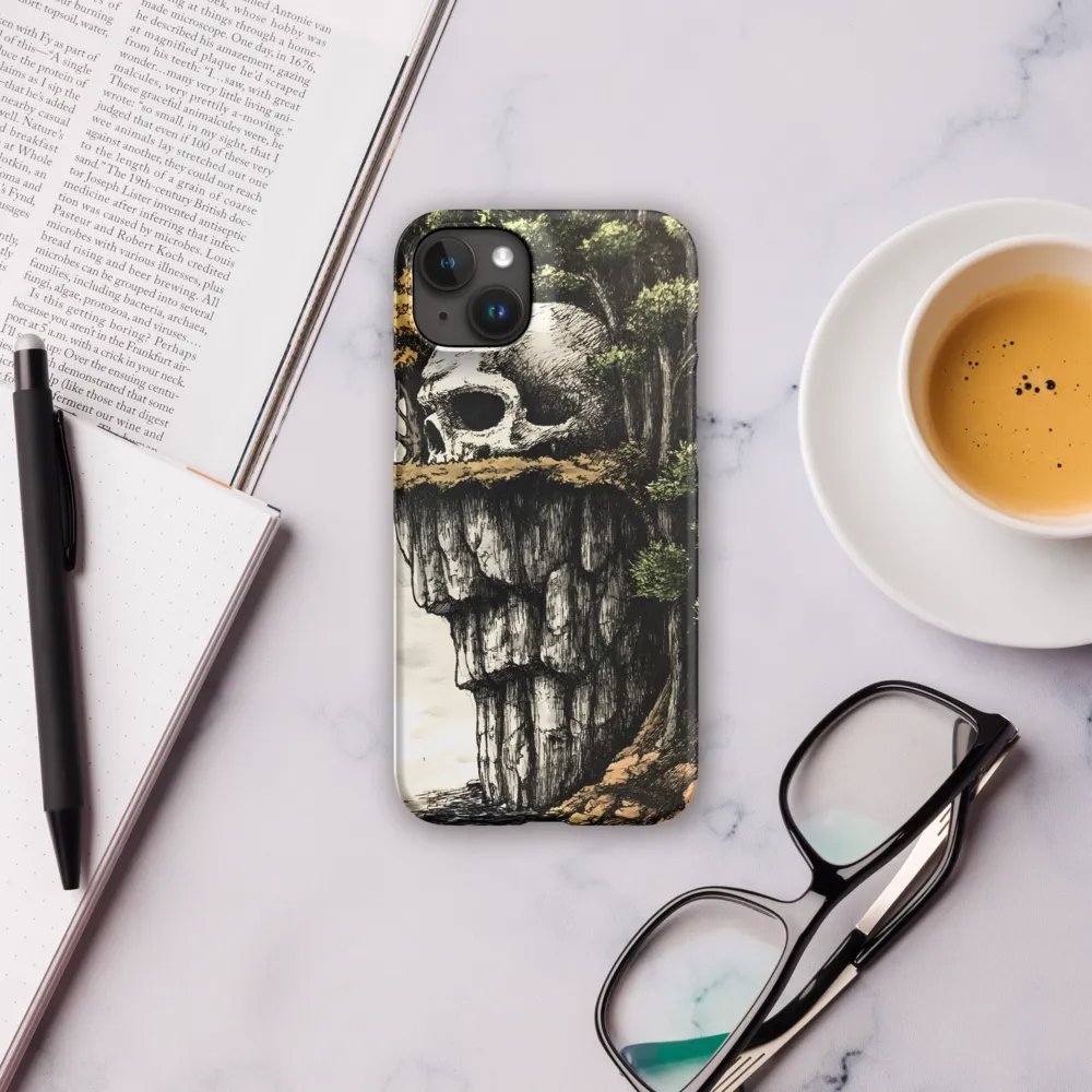 The Whispering Skull: A Surreal Encounter with Nature | Phone Case |  15 Plus | Snap Case | Matte