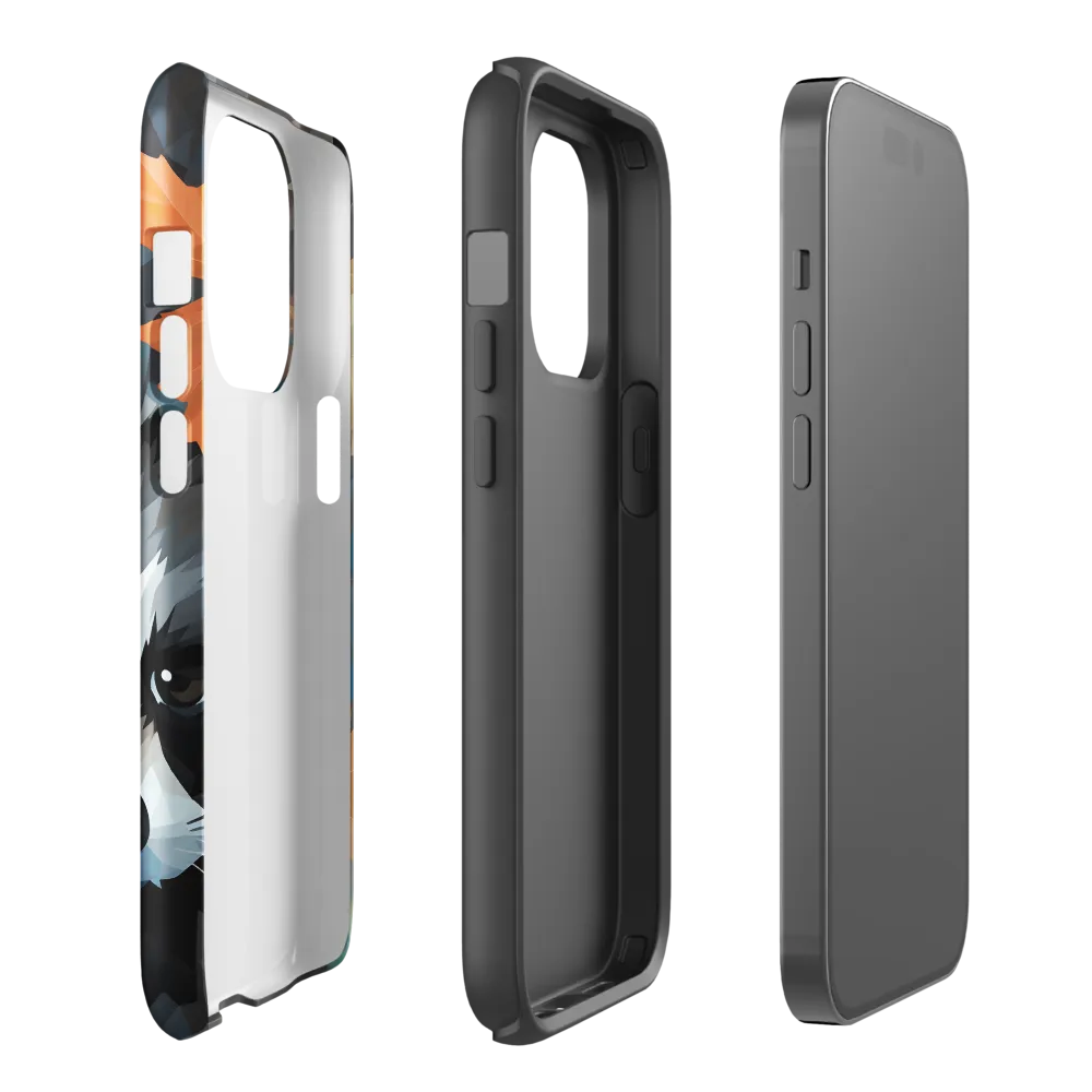 Whispers of Autumn: The Raccoon's Gaze | Phone Case |  14 Pro | Tough Case | Glossy