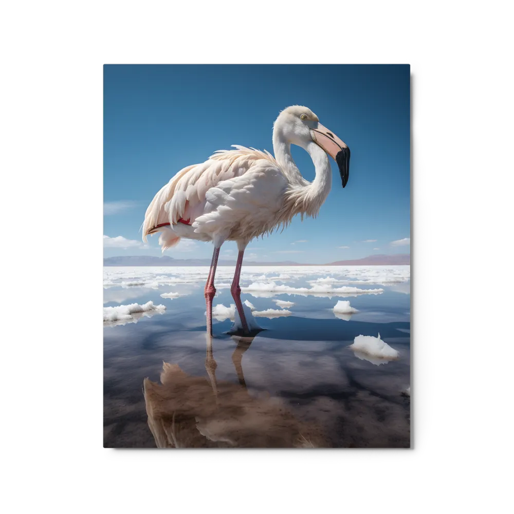 Graceful Solitude of a Flamingo