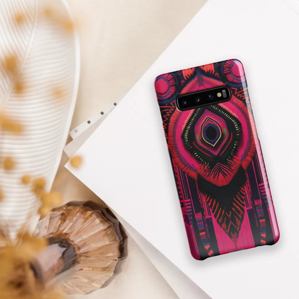 Mystic Mandala in Thread | Phone Case |  S10 Plus | Snap Case | Glossy