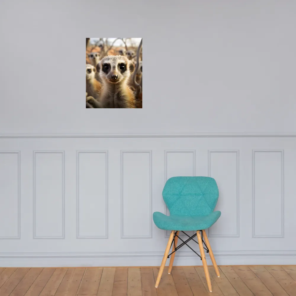 Curious Meerkats in Community | Poster | 16″×20″