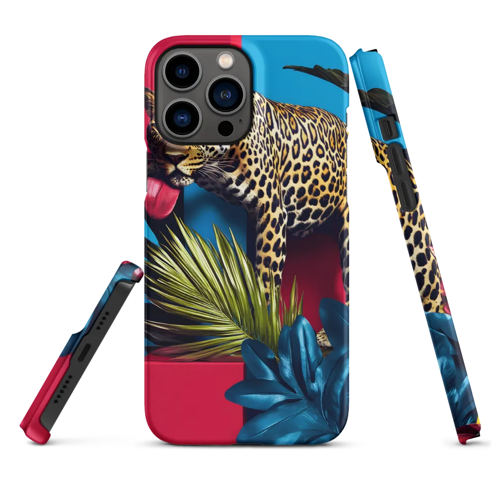 Playful Leopard in Vibrant Paradise
