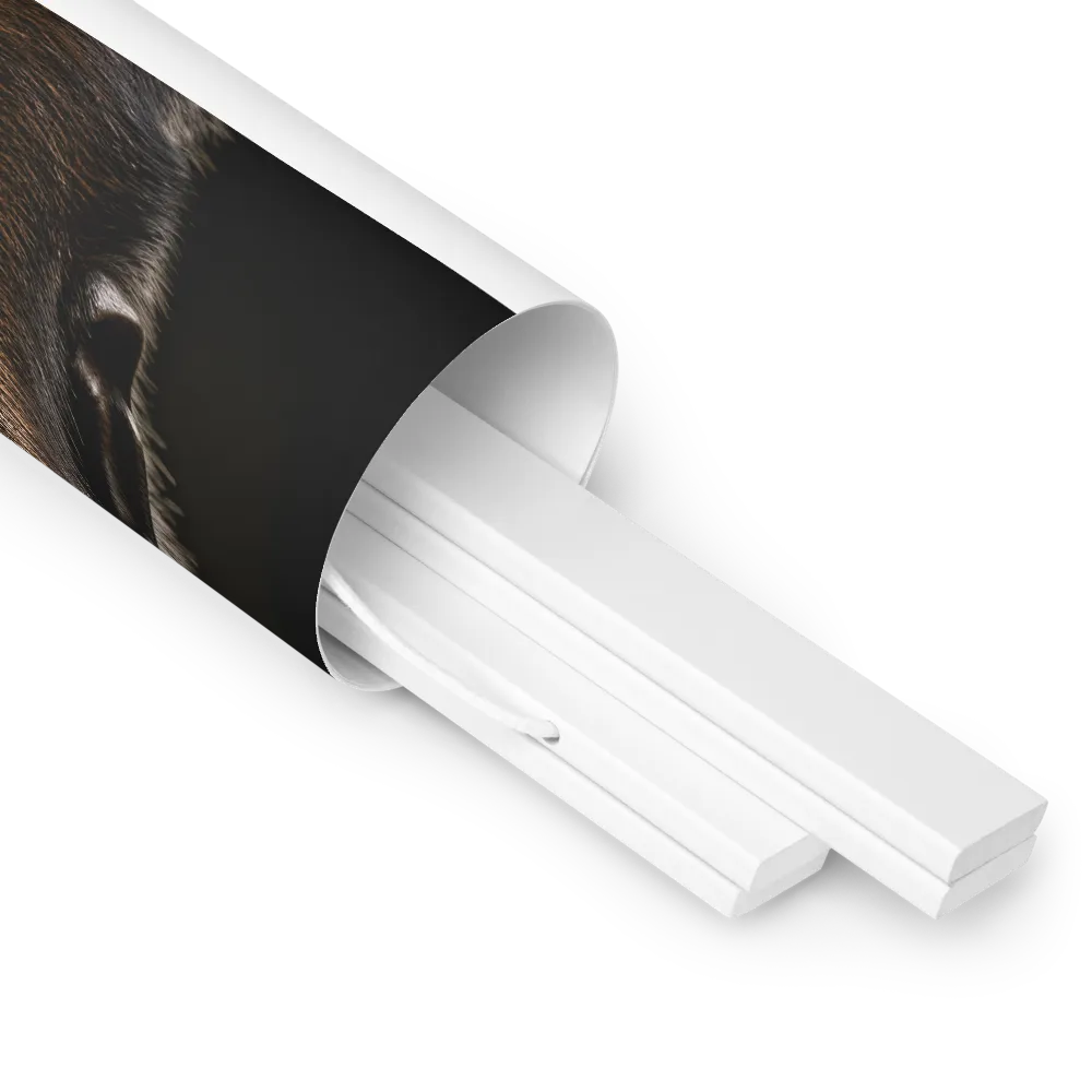 Majestic Gaze | Poster With White Wood Hanger | 18″×24″