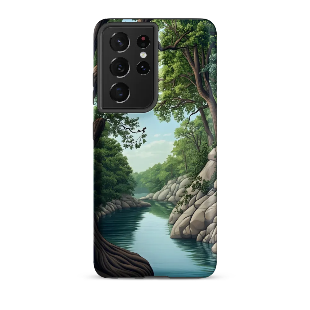 Tranquil Reflections: A Serene River Landscape
