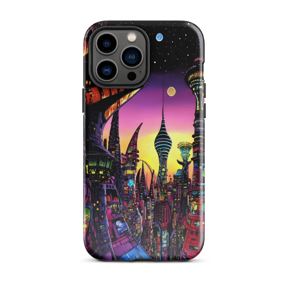 Futuristic Cityscape at Dusk