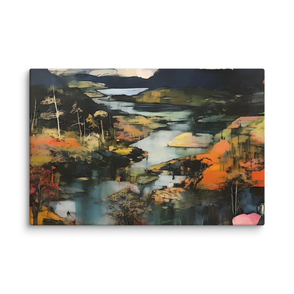 Harmony of Nature: An Abstract Journey | Canvas | 20″×30″