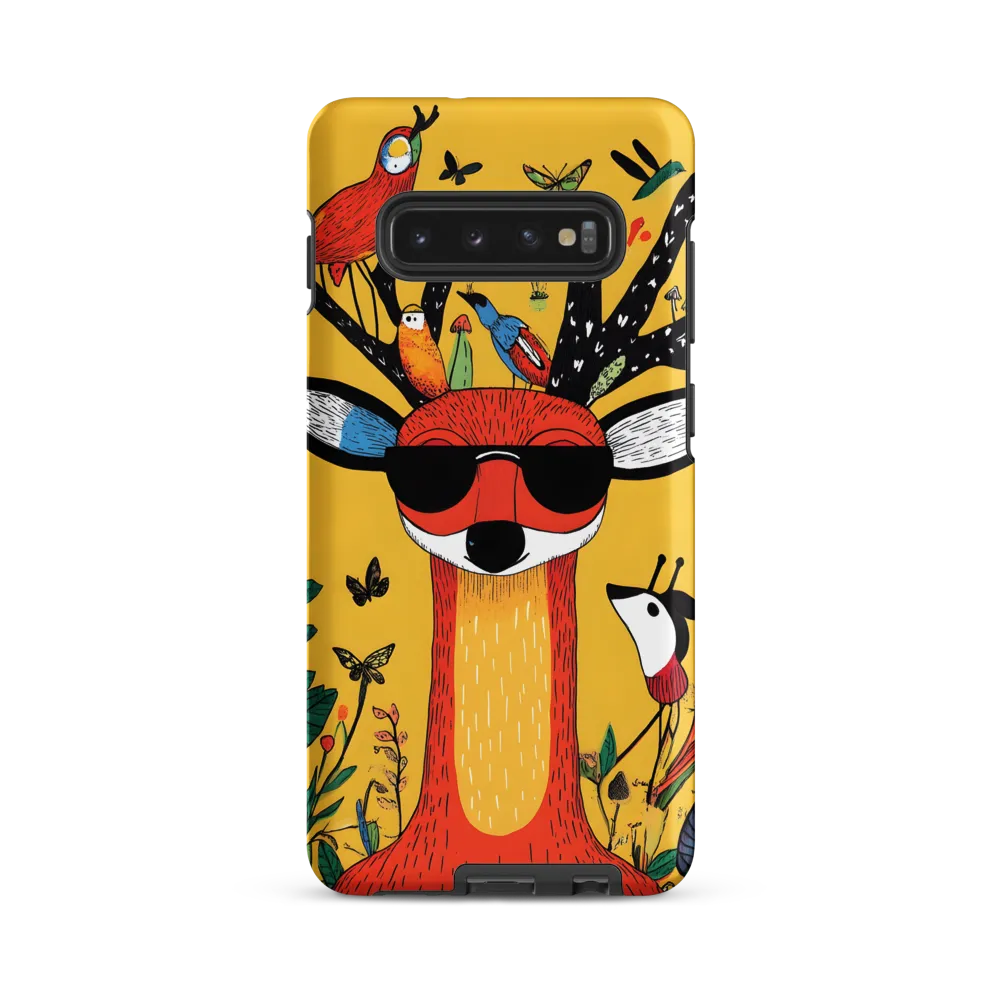 Playful Deer with Sunglasses