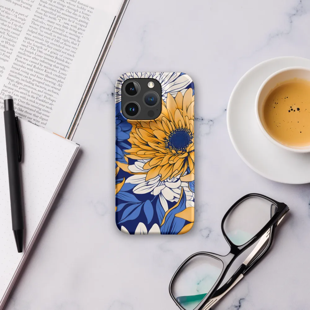 Floral Harmony in Blue and Yellow