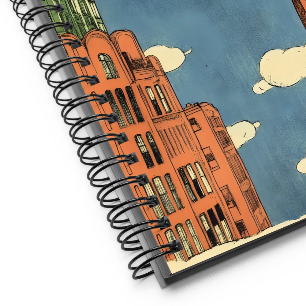 Reversed Urban Dreamscape | Spiral Notebook