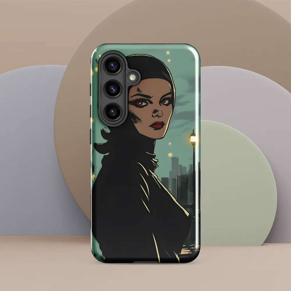 Shadows of Intrigue | Phone Case |  S24 | Tough Case | Glossy