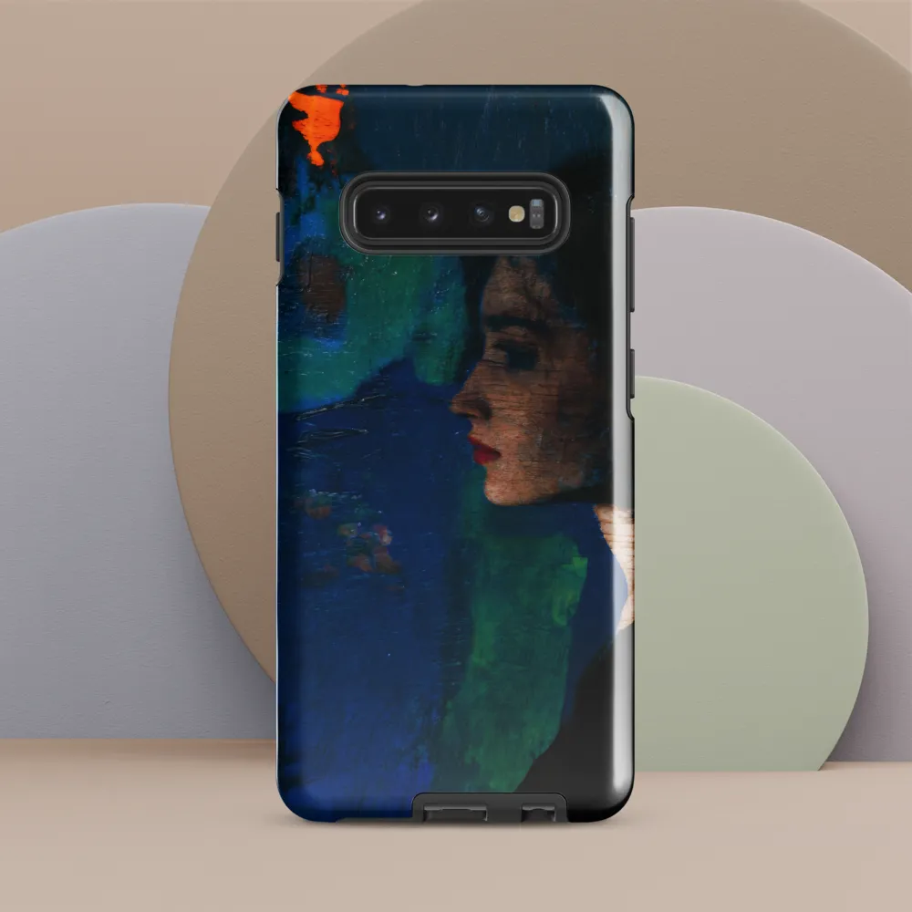 Contemplation in Blue | Phone Case |  S10 Plus | Tough Case | Glossy