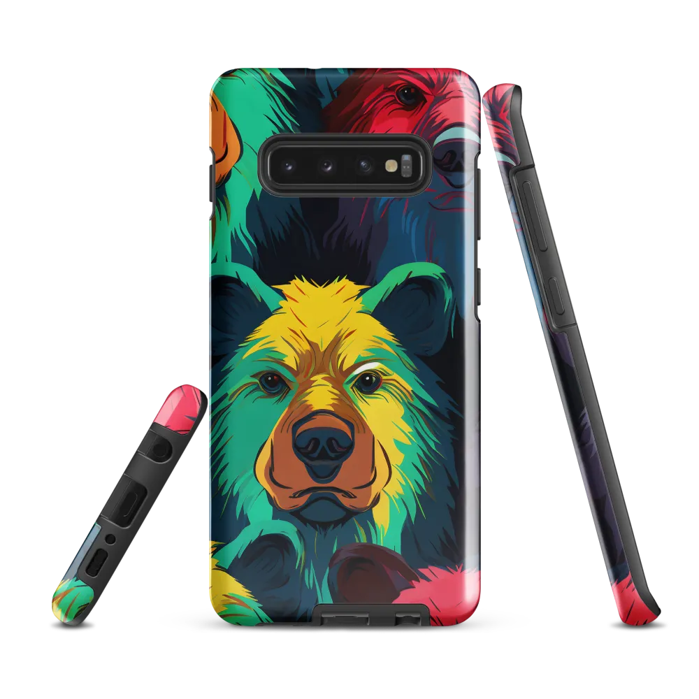 The Colorful Essence of Bears | Phone Case |  S10 Plus | Tough Case | Glossy