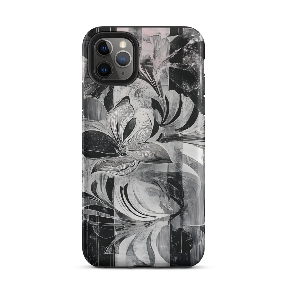 Floral Fusion in Monochrome