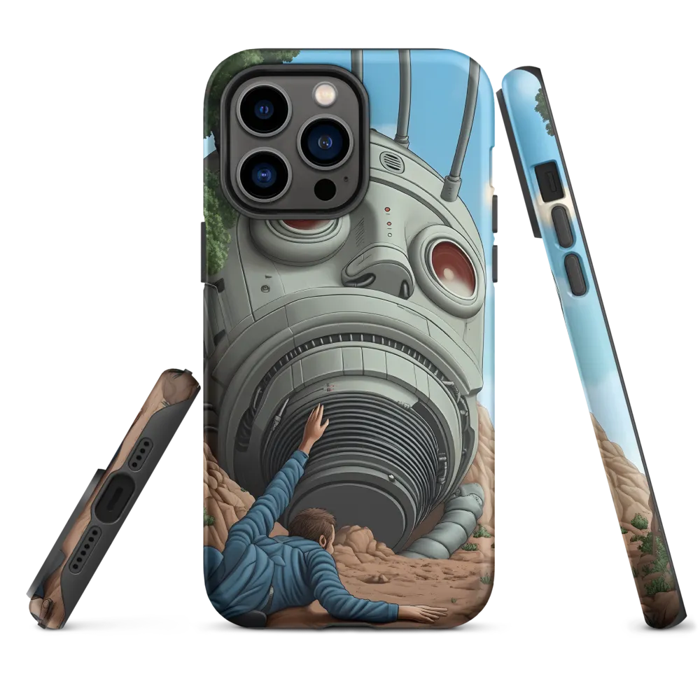 The Descent into Technological Abyss | Phone Case |  14 Pro Max | Tough Case | Matte