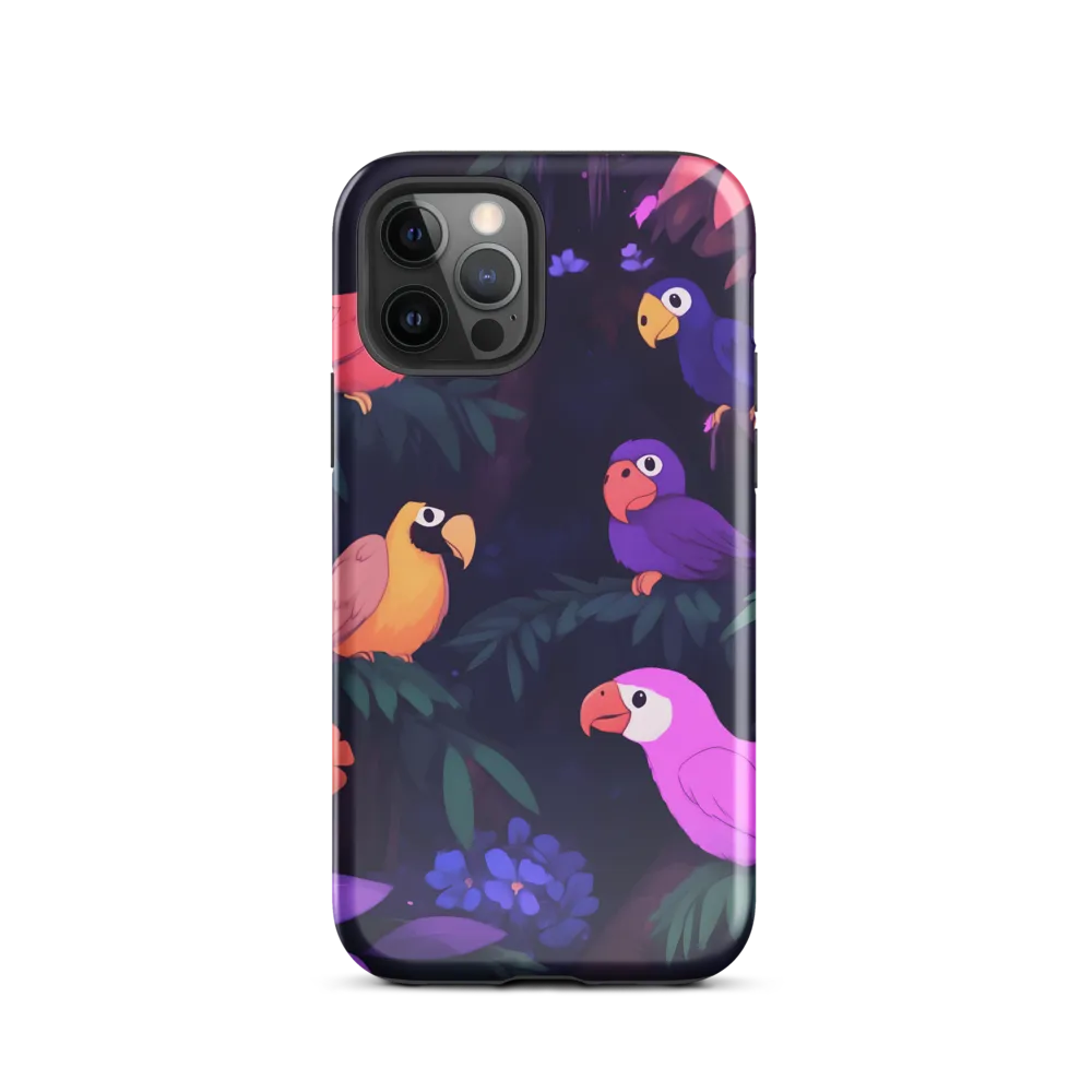 Tropical Parrot Playground | Phone Case |  12 Pro | Tough Case | Glossy