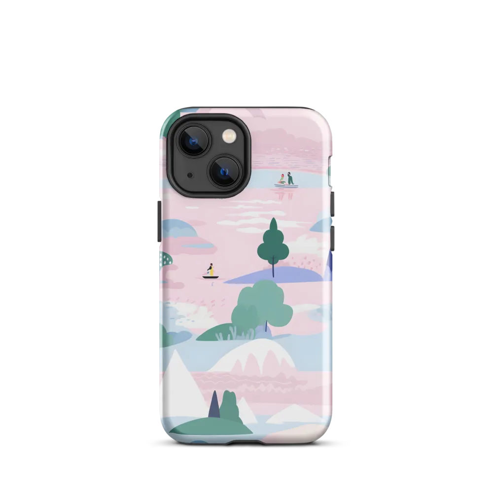 Whimsical Reflections: A Journey Through Landscapes | Phone Case |  13 mini | Tough Case | Glossy