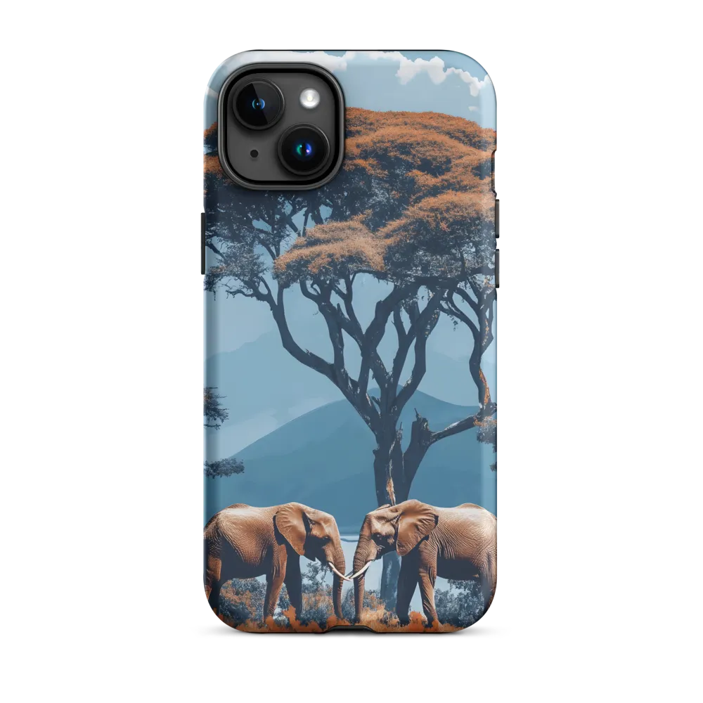Elephants Amidst Serenity