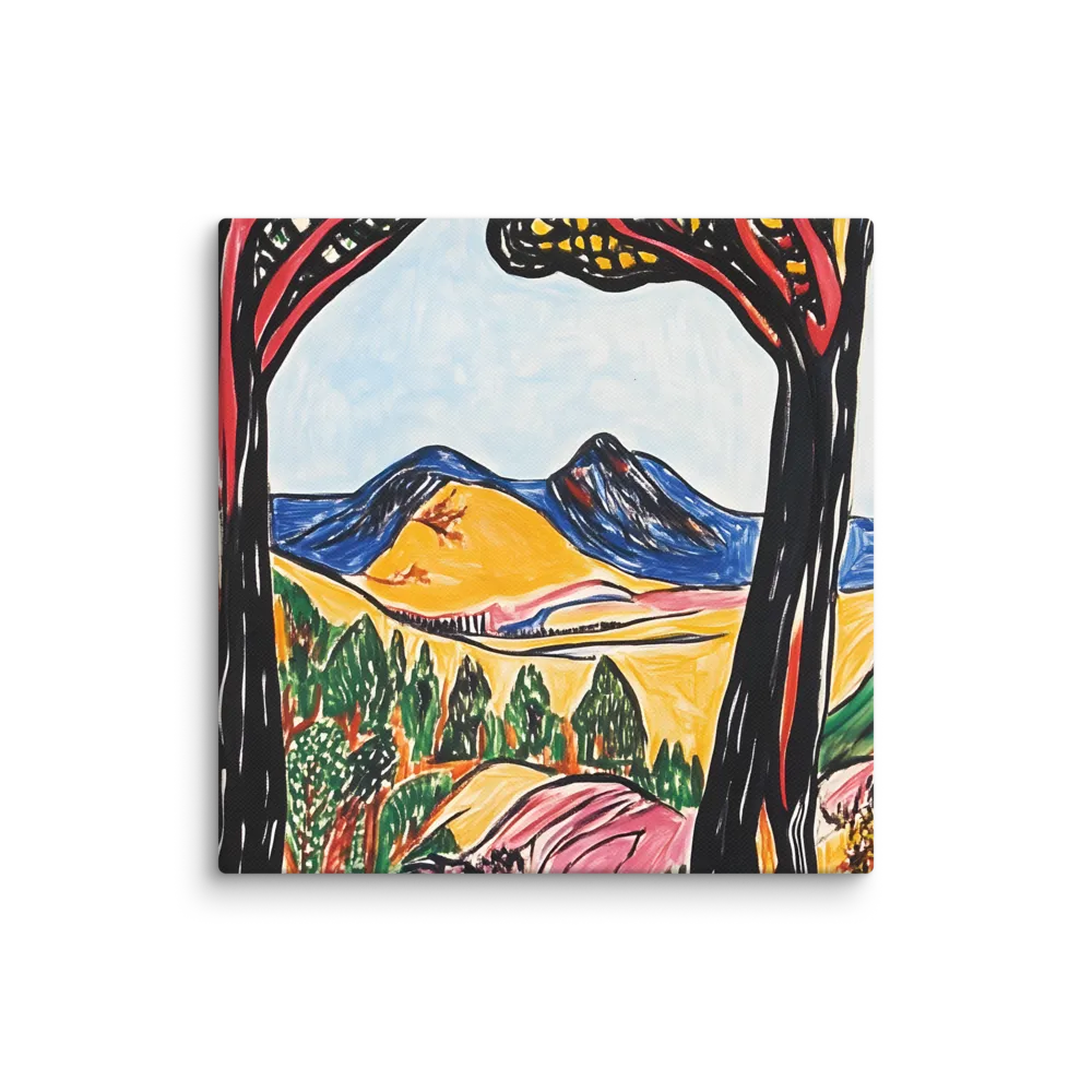 Vibrant Nature's Embrace | Canvas | 14″×14″