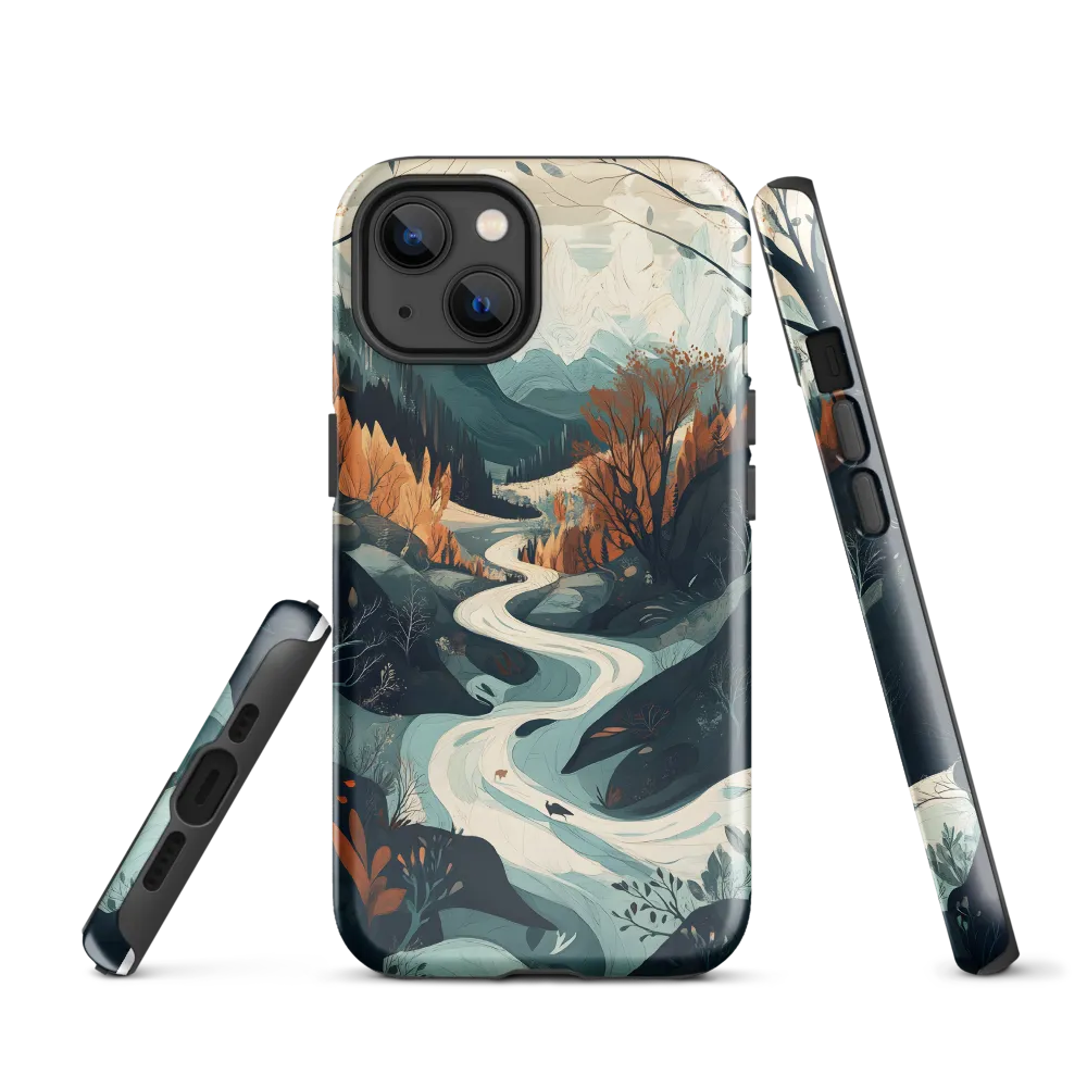 Winding Serenity: A Digital Landscape