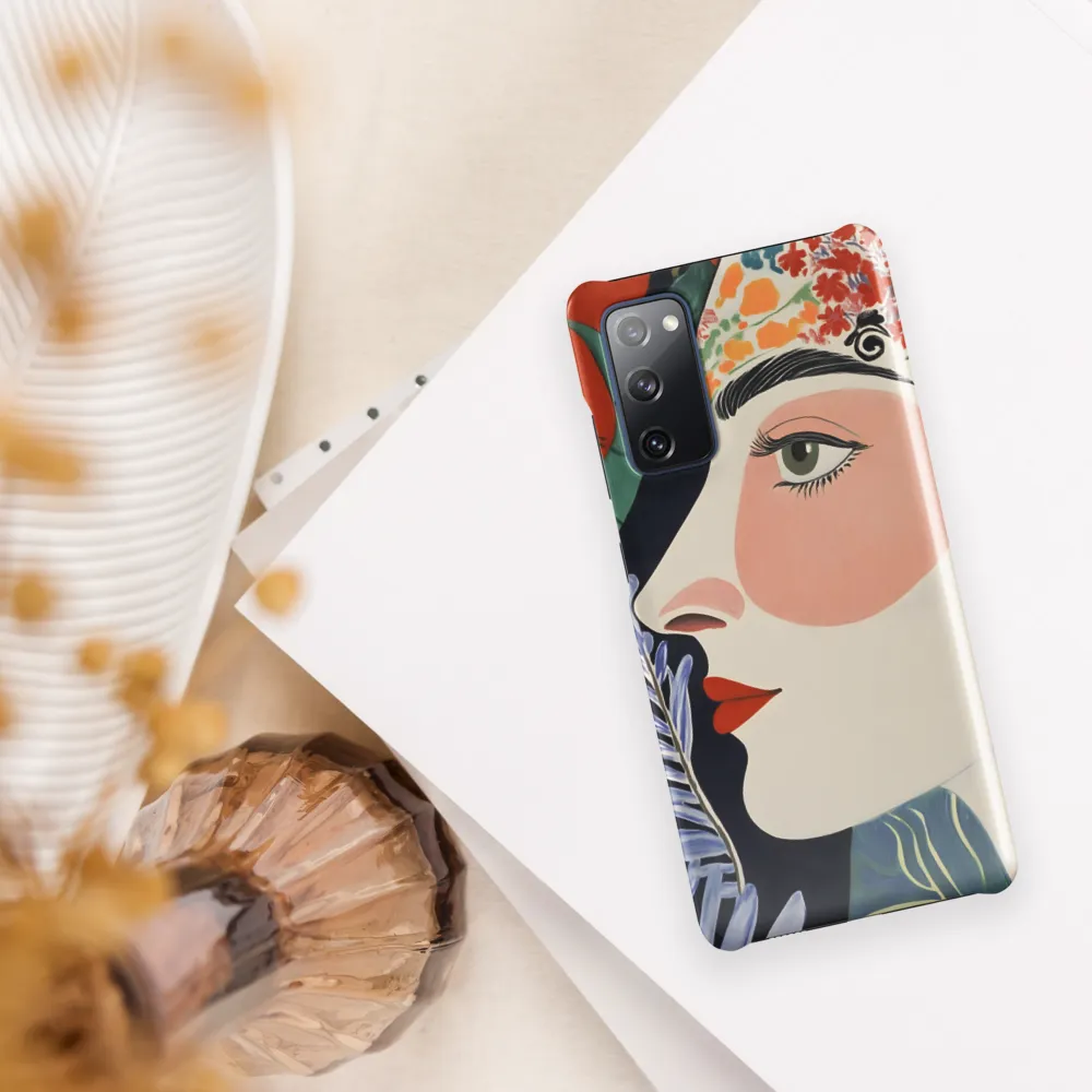 Floral Serenade: A Modern Portrait