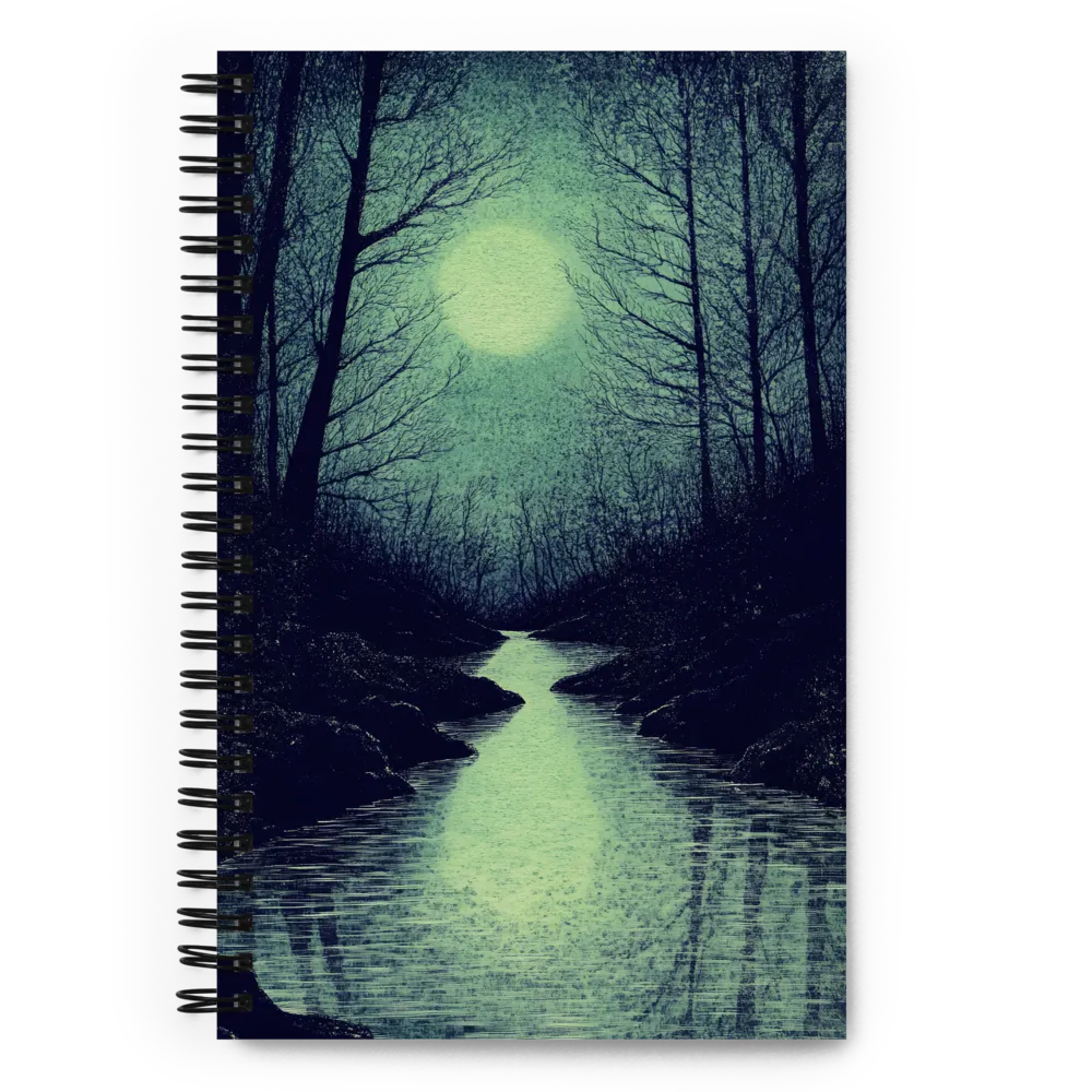 Lunar Reflections | Spiral Notebook