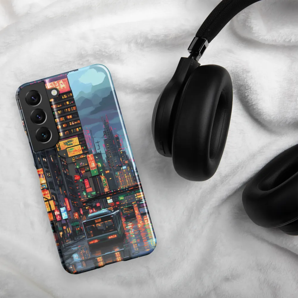 Neon Dreams: A Pixelated Urban Night