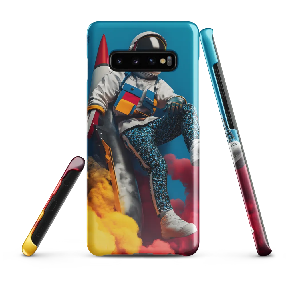 Lift Off: A Colorful Cosmic Journey | Phone Case |  S10 Plus | Snap Case | Glossy