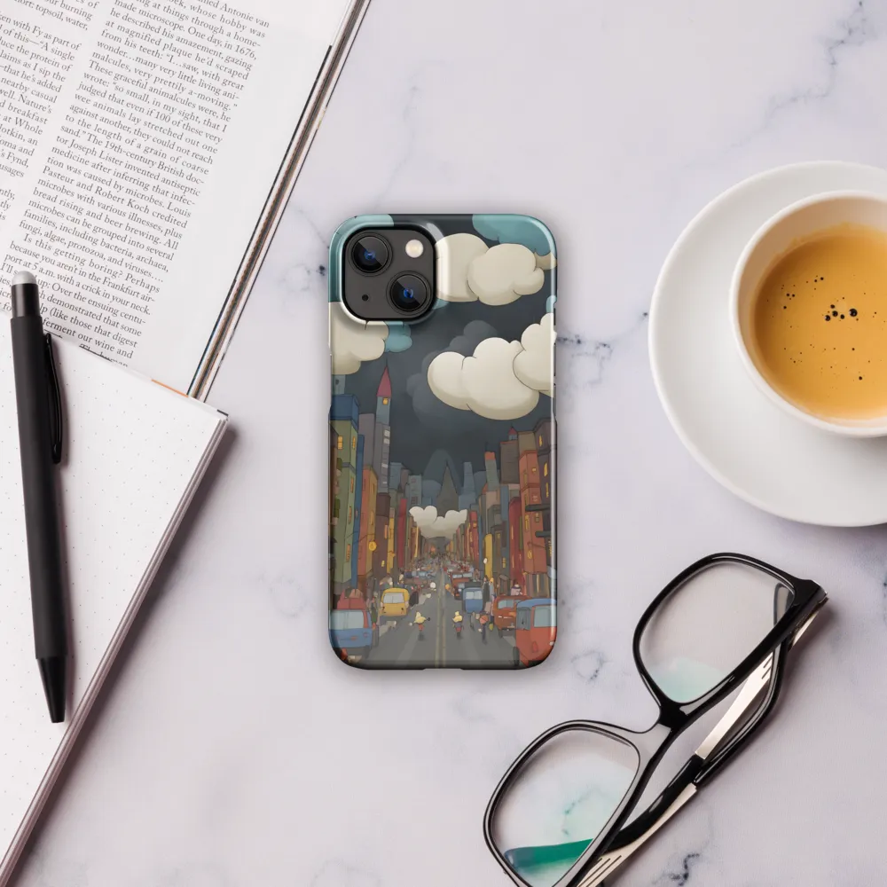 Urban Symphony: A City Awakens at Dusk | Phone Case |  13 | Snap Case | Glossy