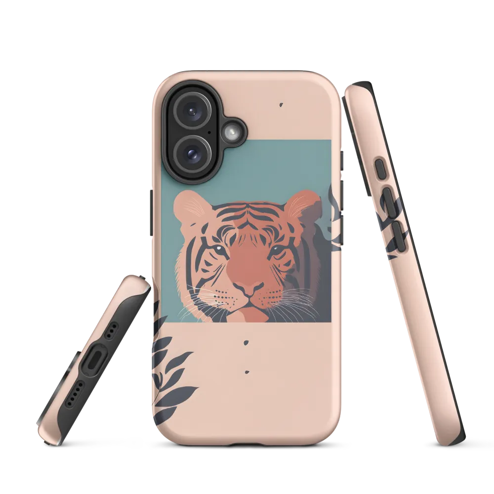 Whispers of the Wild: A Tiger's Gaze | Phone Case |  16 | Tough Case | Matte