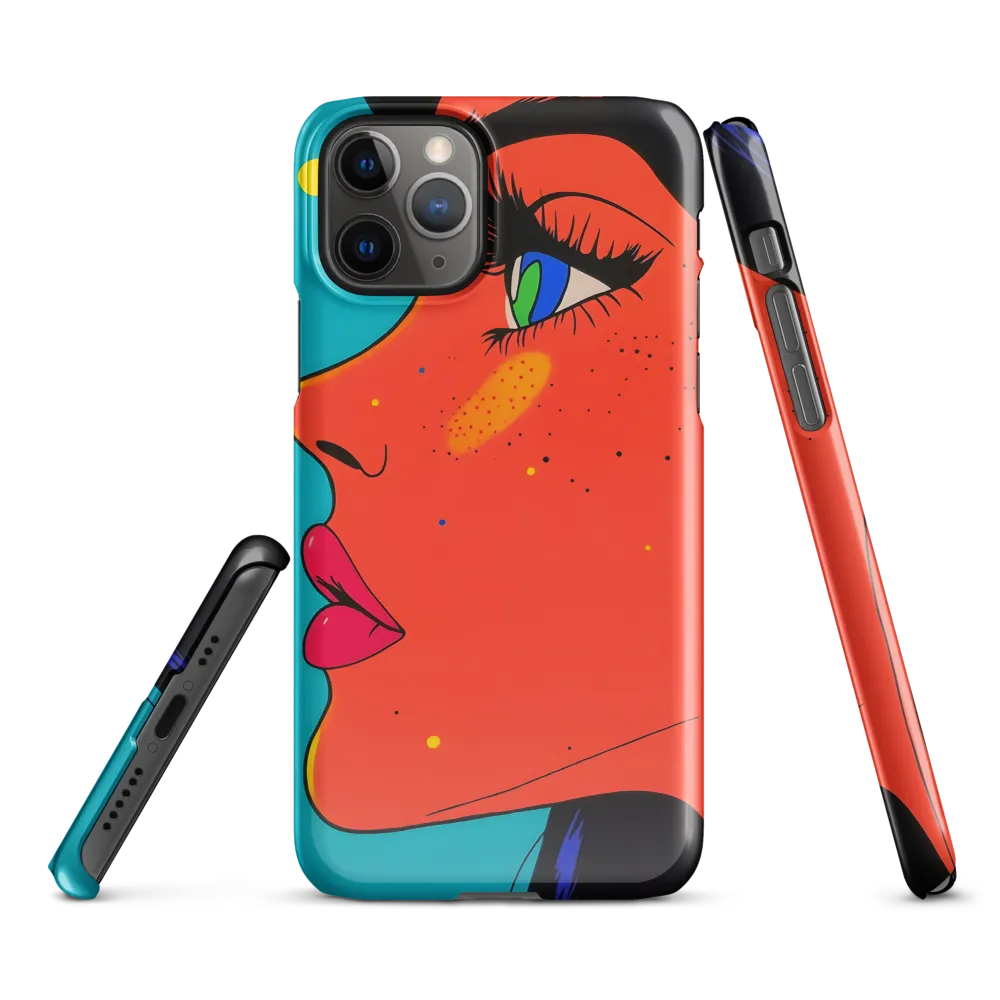 Vibrant Feminine Profile in Pop Art