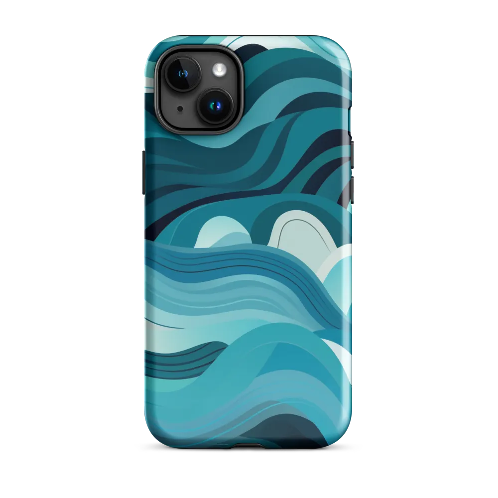 Ebb and Flow | Phone Case |  15 Plus | Tough Case | Glossy