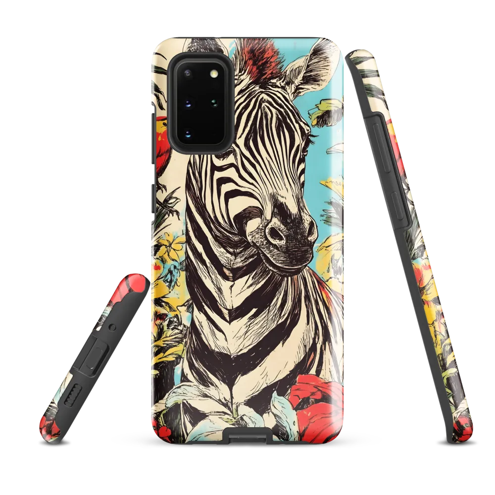Zebra in Tropical Reverie
