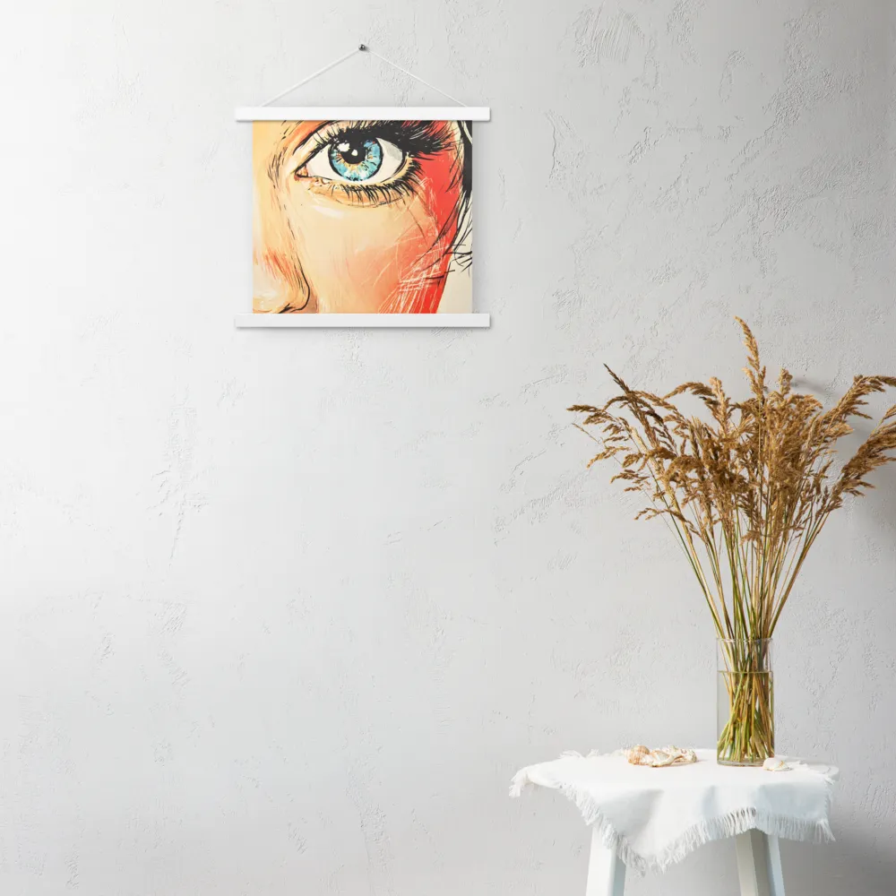 Gaze of Emotion | Poster With White Wood Hanger | 14″×14″