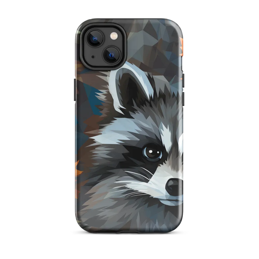 Whispers of Autumn: The Raccoon's Gaze | Phone Case |  14 Plus | Tough Case | Glossy