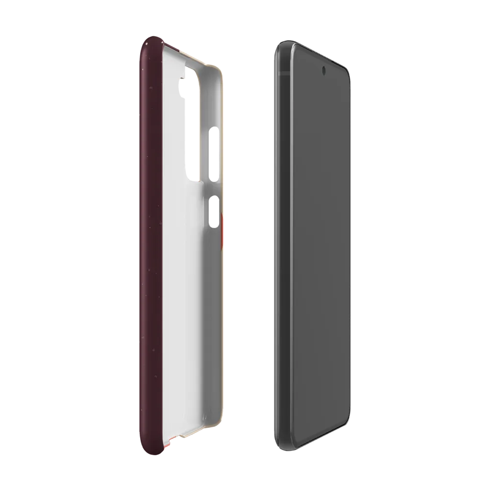 Profile in Peach and Burgundy