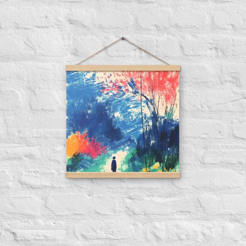 Whispers of Tranquility | Poster With Oak Wood Hanger | 16″×16″