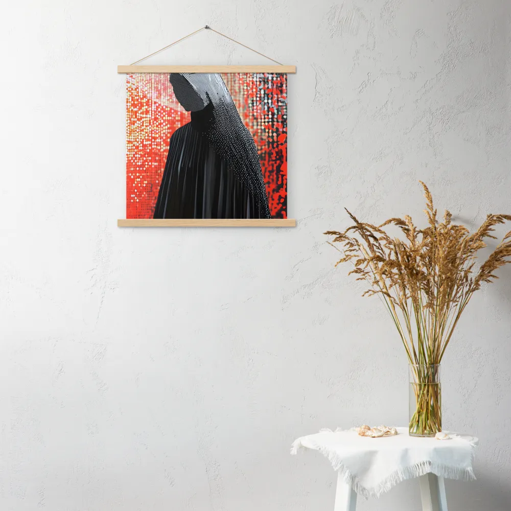 Veil of Modernity | Poster With Oak Wood Hanger | 18″×18″